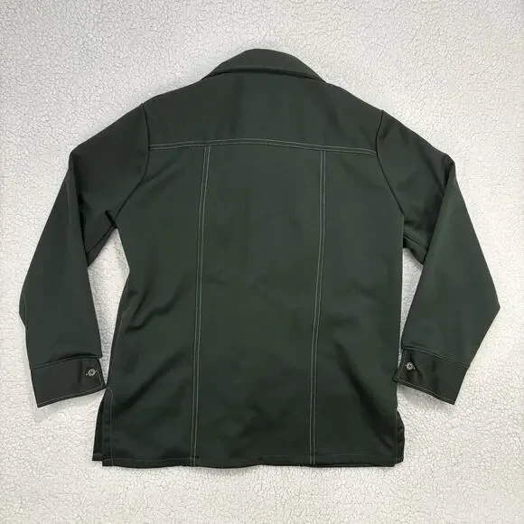 Vintage Wrangler Mens Size L Western Leisure Suit Jacket 1970s Forest Green USA